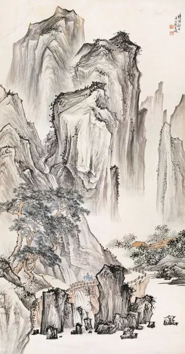 写意山水花鸟画精品欣赏,吴待秋山水画精品欣赏图文