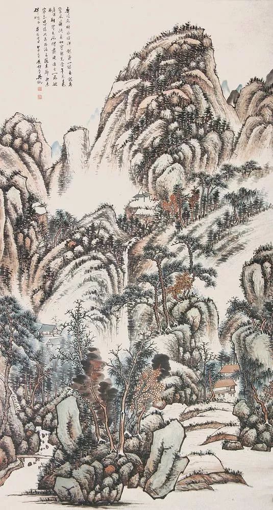写意山水花鸟画精品欣赏,吴待秋山水画精品欣赏图文