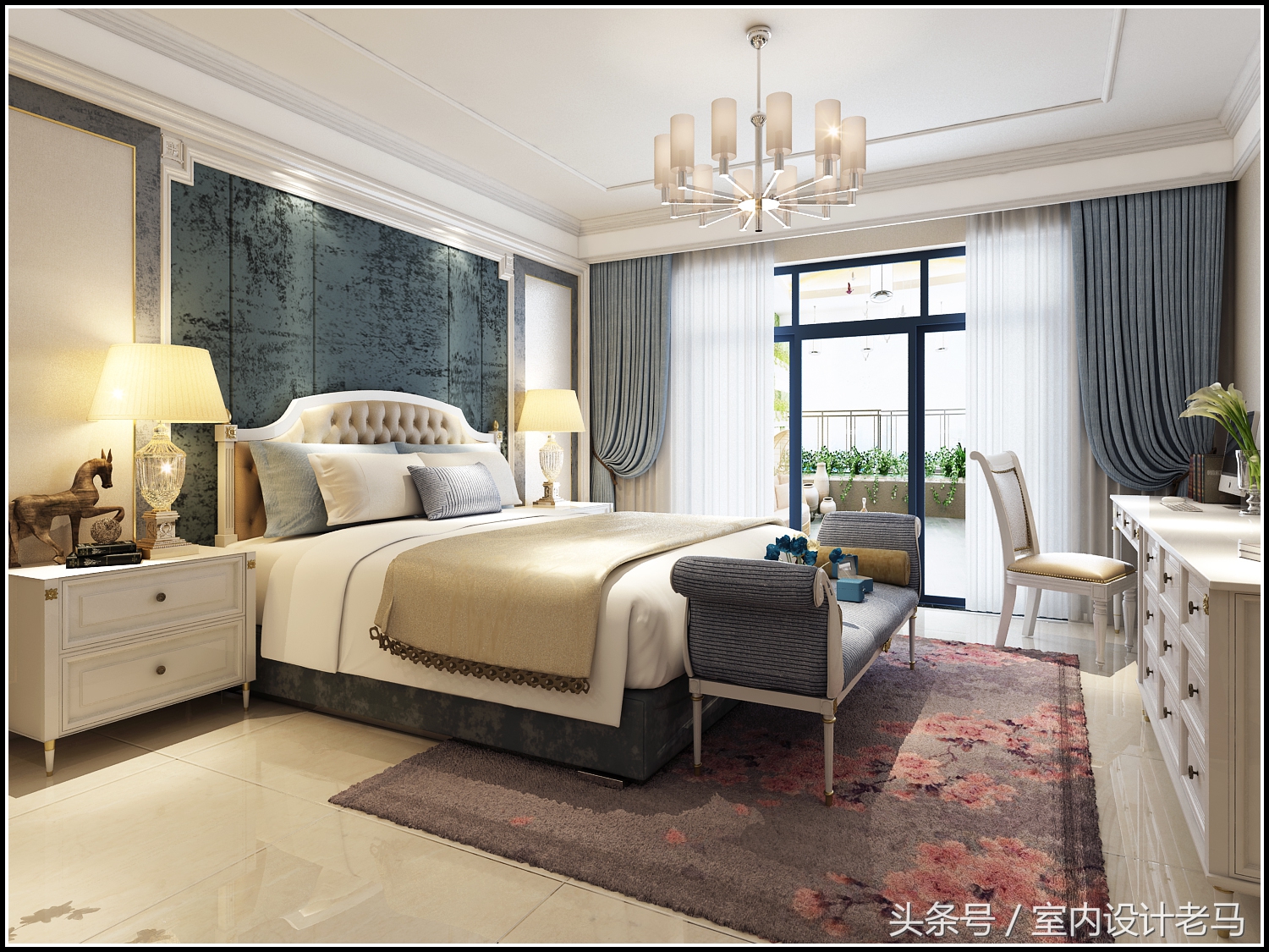 振兴湖境臻园140装修效果图,泰丰观湖两室两厅装修效果