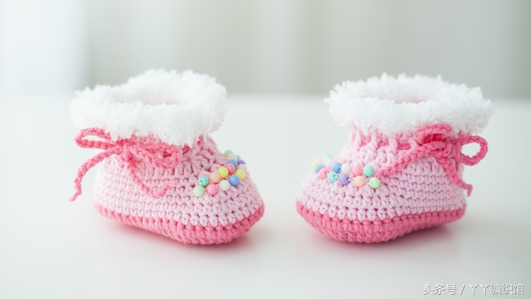 婴儿鞋钩织小靴子教程,宝宝小靴子钩织教程图解