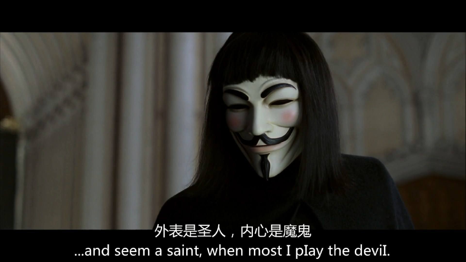 V字仇杀队全程不露脸征服观众,雨果维文是真正好莱坞大师级演员