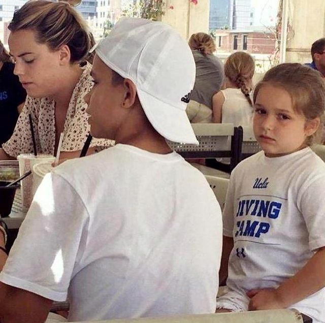 贝克汉姆家的小七怎么样了,贝克汉姆和小七穿衣