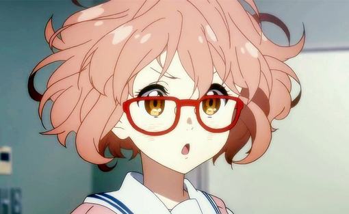 动漫眼镜娘摘下眼镜,摘下眼镜解除封印后的女生