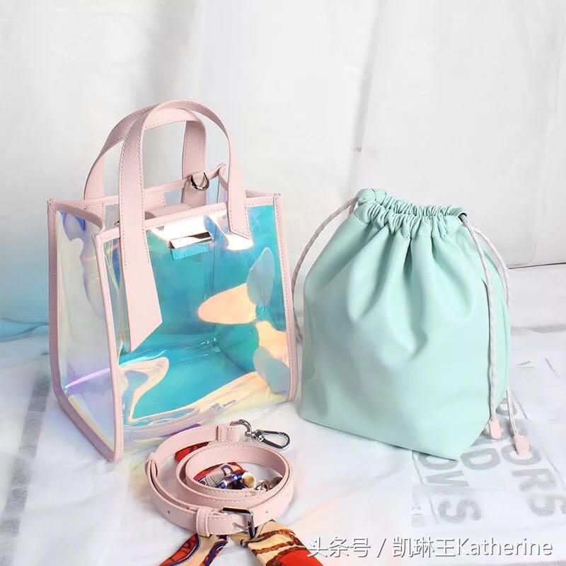 女生行李手提袋最近流行款,特别火的塑料袋包包