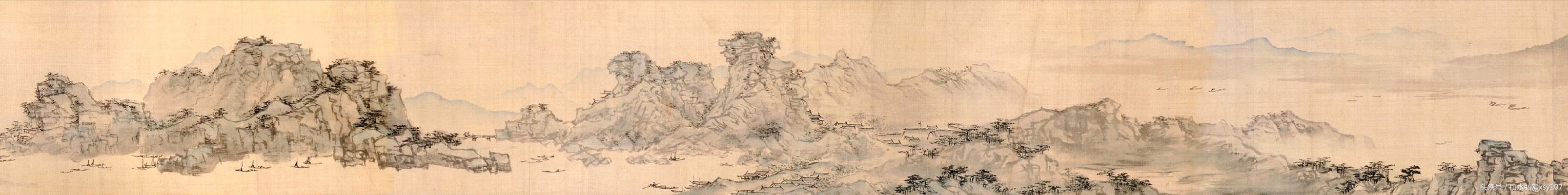 中国画浙派吴门画派,云田山水画欣赏