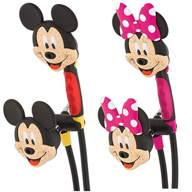 噗哧一声喷你满脸！米奇米妮莲蓬头太猎奇　我说这不像打喷嚏吗？