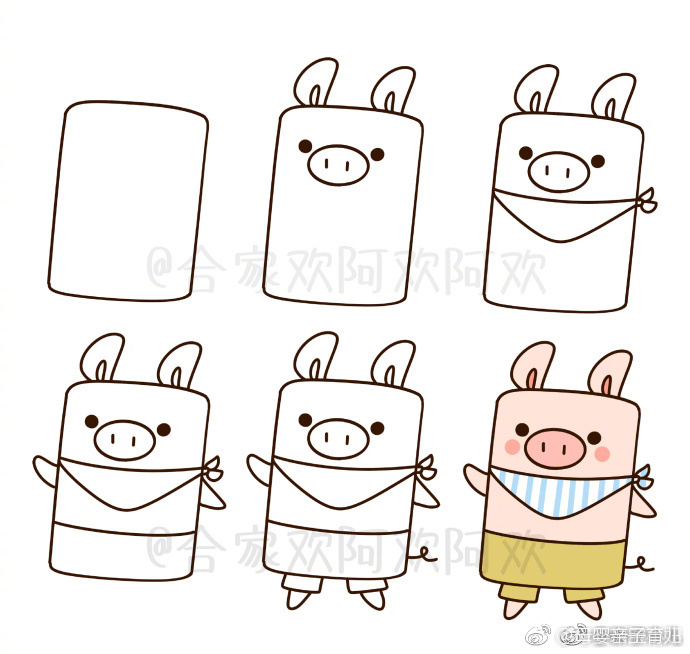 画一些简单又漂亮的小动物,画个可爱的小动物吧