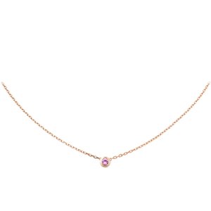 唐嫣同款钻石锁骨项链中国黄金,唐嫣同款女士经典圆形单钻项链