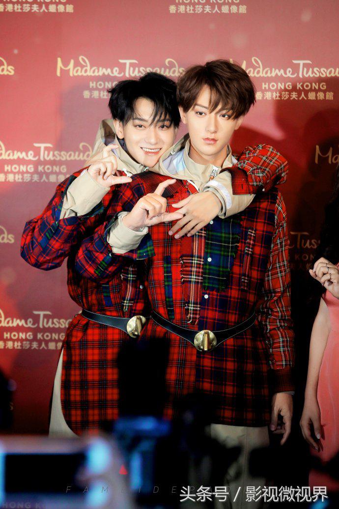 黄子韬迪丽热巴蜡像,黄子韬鹿晗真实照