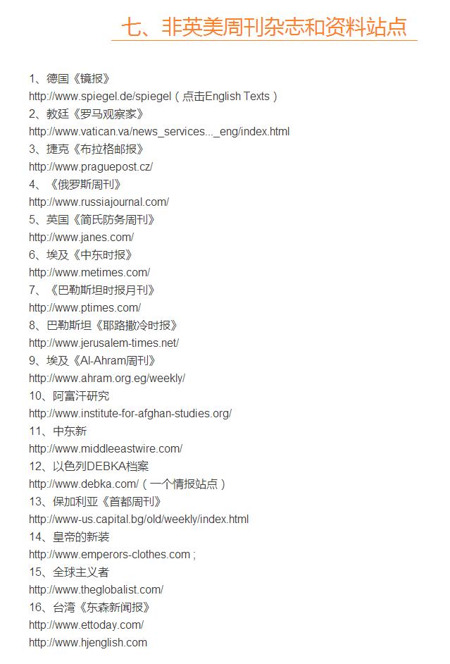 有什么国内能登的英文网站,国内能访问的外文新闻网站