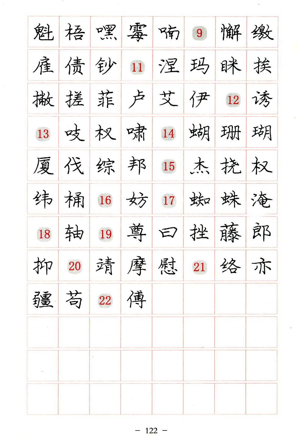 庞中华硬笔楷书系列字帖,庞中华硬笔楷书入门字帖