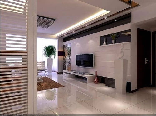 小户型2米7宽电视背景墙设计,小户型中式电视背景墙效果图