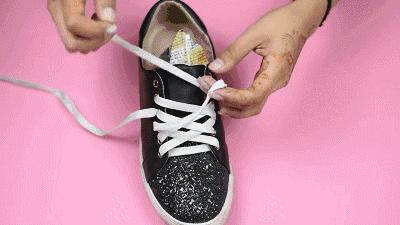 adidas贝壳头鞋带不打结系法,运动鞋鞋带系法教程男板鞋免打结