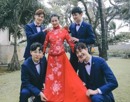 颖儿付辛博婚礼视频井柏然祝福,颖儿李易峰同框照片