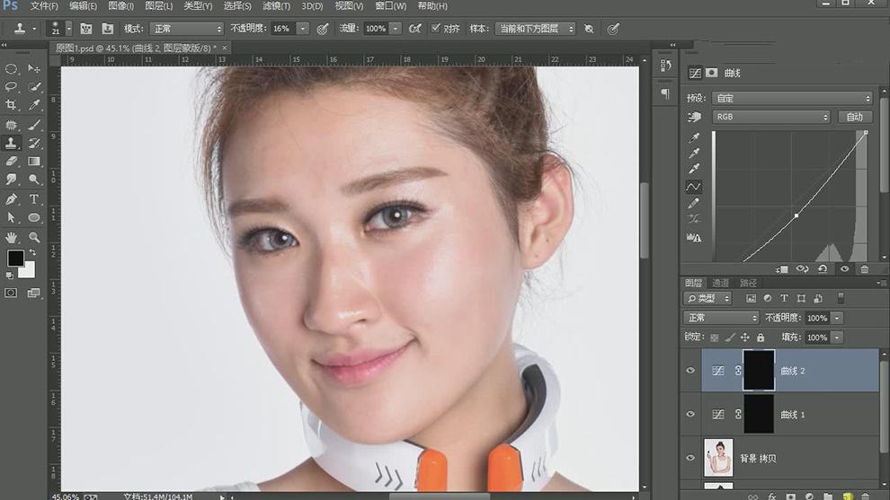 ps暗黄肌肤变白皙肌肤调色教程,ps人像美白磨皮怎么操作