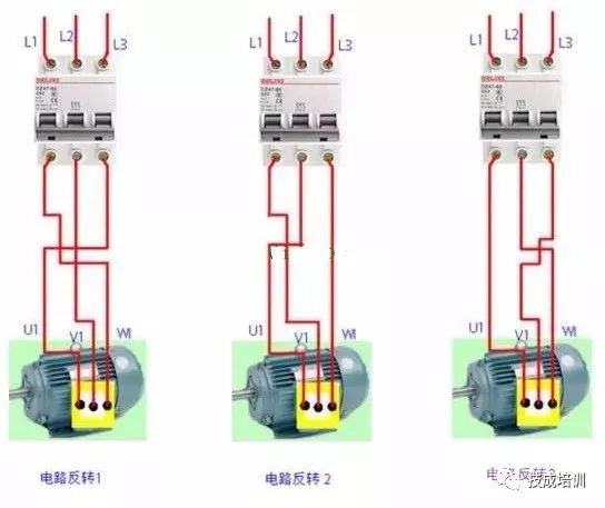 接触器控制电机正反转如何接380线,初学电工接触器正反转该怎么做