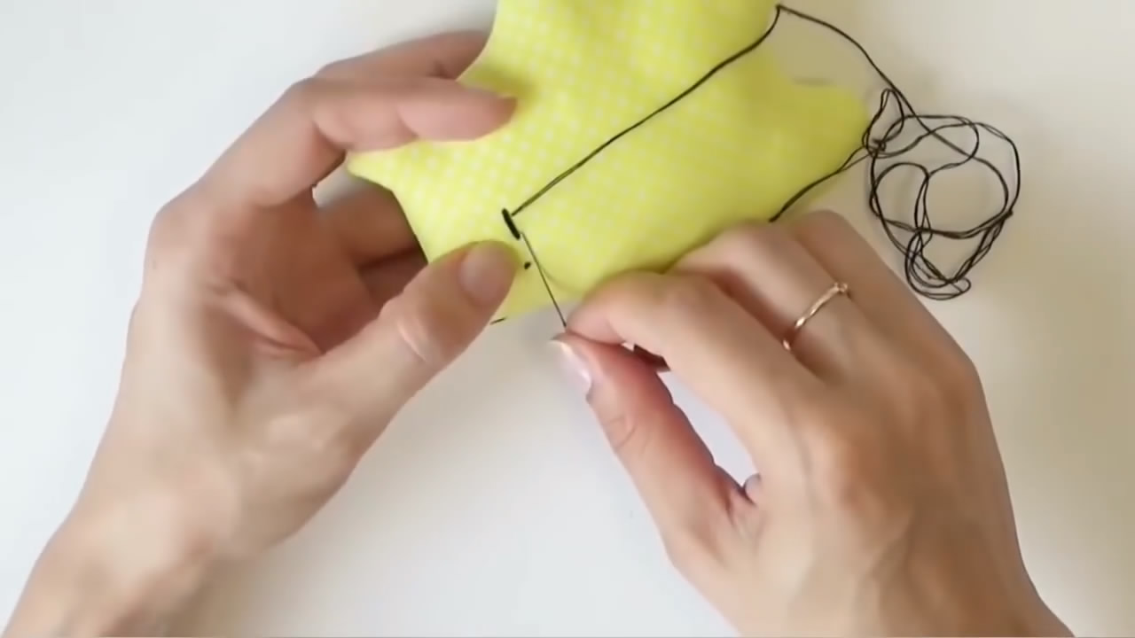 暖猫布艺手工材料包教程,diy包包手工灰蓝猫头缝制教程