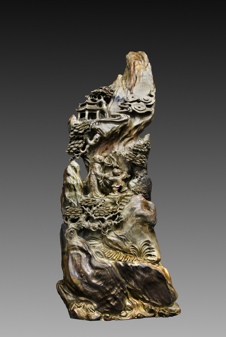 「社会鉴赏家」根雕制作，充满艺术感栩栩如生，美丽十足艺术瑰宝