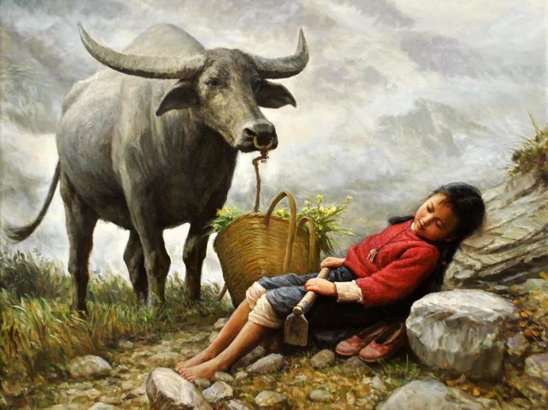 油画里刻骨的乡愁看了想哭,油画里刻骨的乡愁看了想哭的人