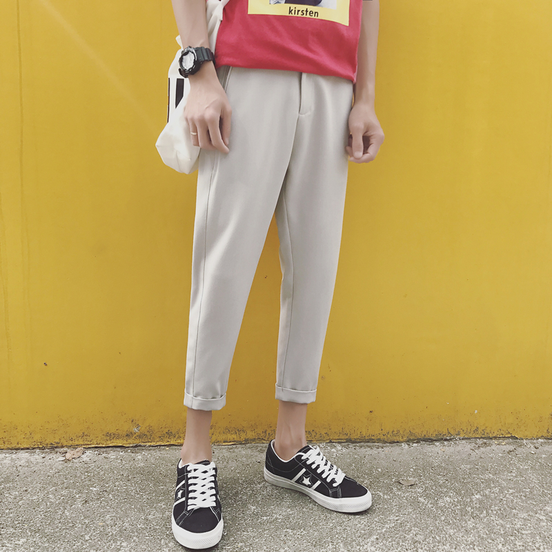 休闲裤怎么穿好看男士,男士穿休闲裤长一点好看吗