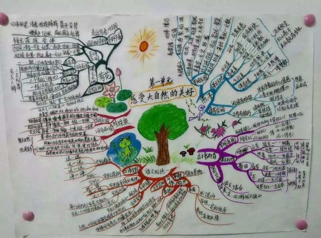 三年级上册语文思维导图模板空白,三年级语文第一单元思维导图8k纸