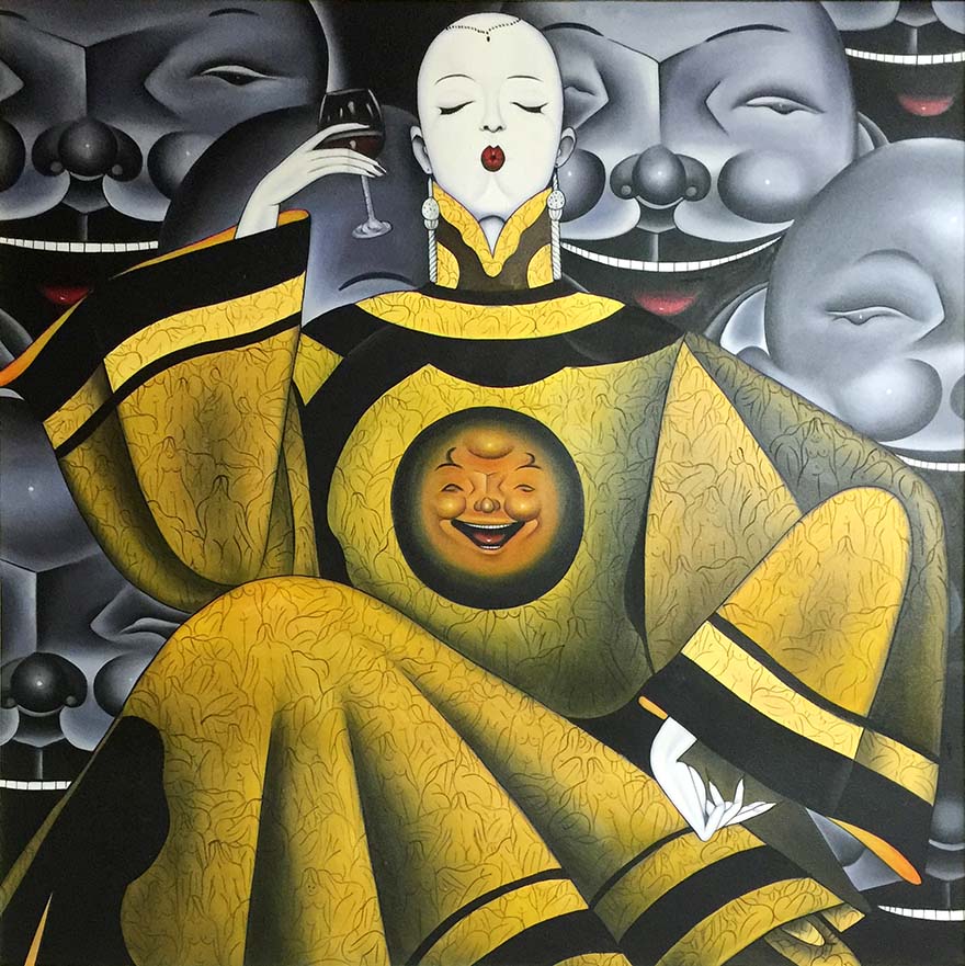 油画大师笔下100位优雅女性,光头系列油画