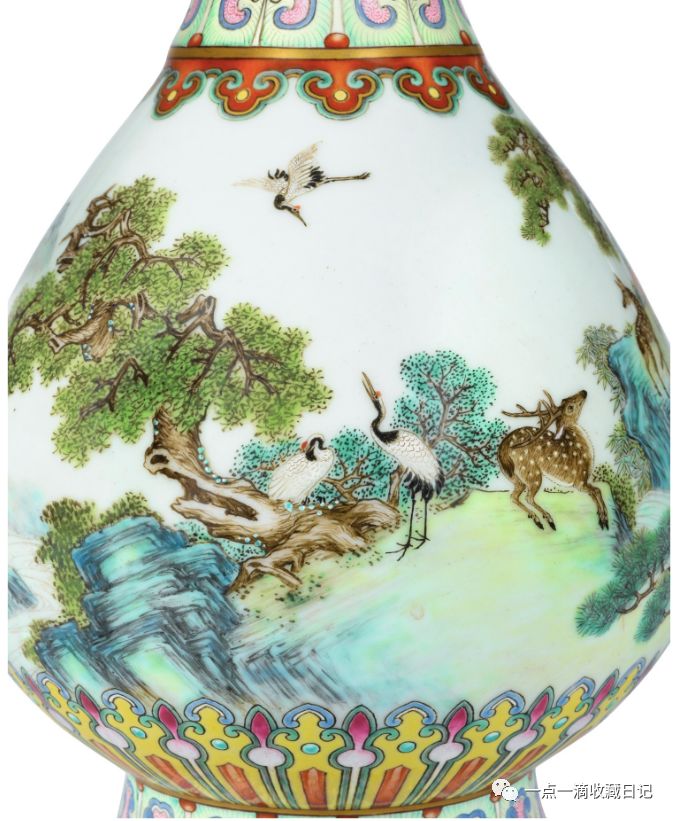为什么估价这么高?宫粉地洋彩鹤鹿同春如意瓶6月12日巴黎苏富比