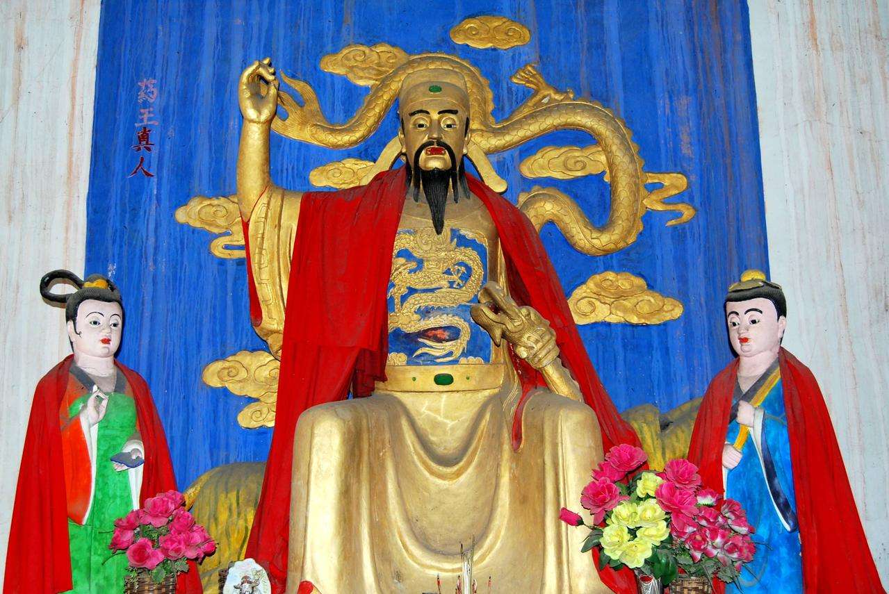 道教药王孙思邈画像,药王孙思邈的贡献