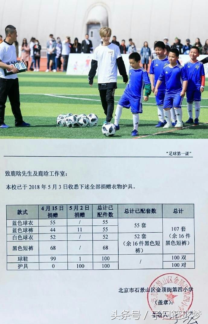 鹿晗的足球基本功,鹿晗谈最有足球天赋的球员