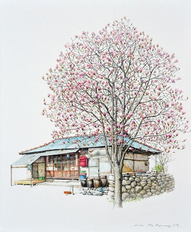 简单清新水彩画日漫,日本水彩风景画教程