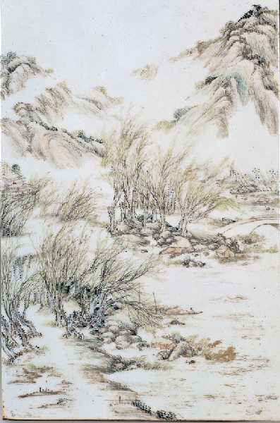 工笔浅绛山水画技法教学,传统文人浅绛山水画教学