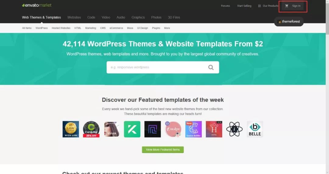 福利:免费注册envato账号可购买themeforeset、videohive商品