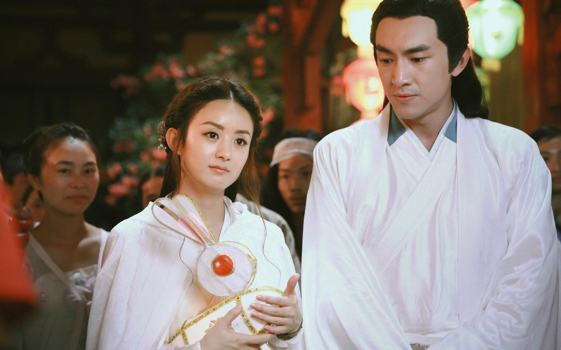 赵丽颖哭到无法出戏林更新安慰,赵丽颖林更新最后一集拍戏现场