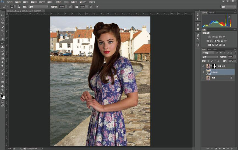 抠图换背景教程,照片抠图移花接木