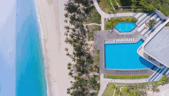 网红酒店等你来打卡，*江阳**海陵岛北洛秘境度假酒店~108米无边泳池