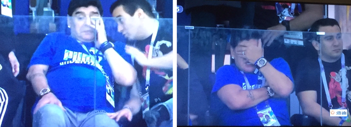 当梅西遇到克罗地亚红白相间的“国际象棋棋盘”