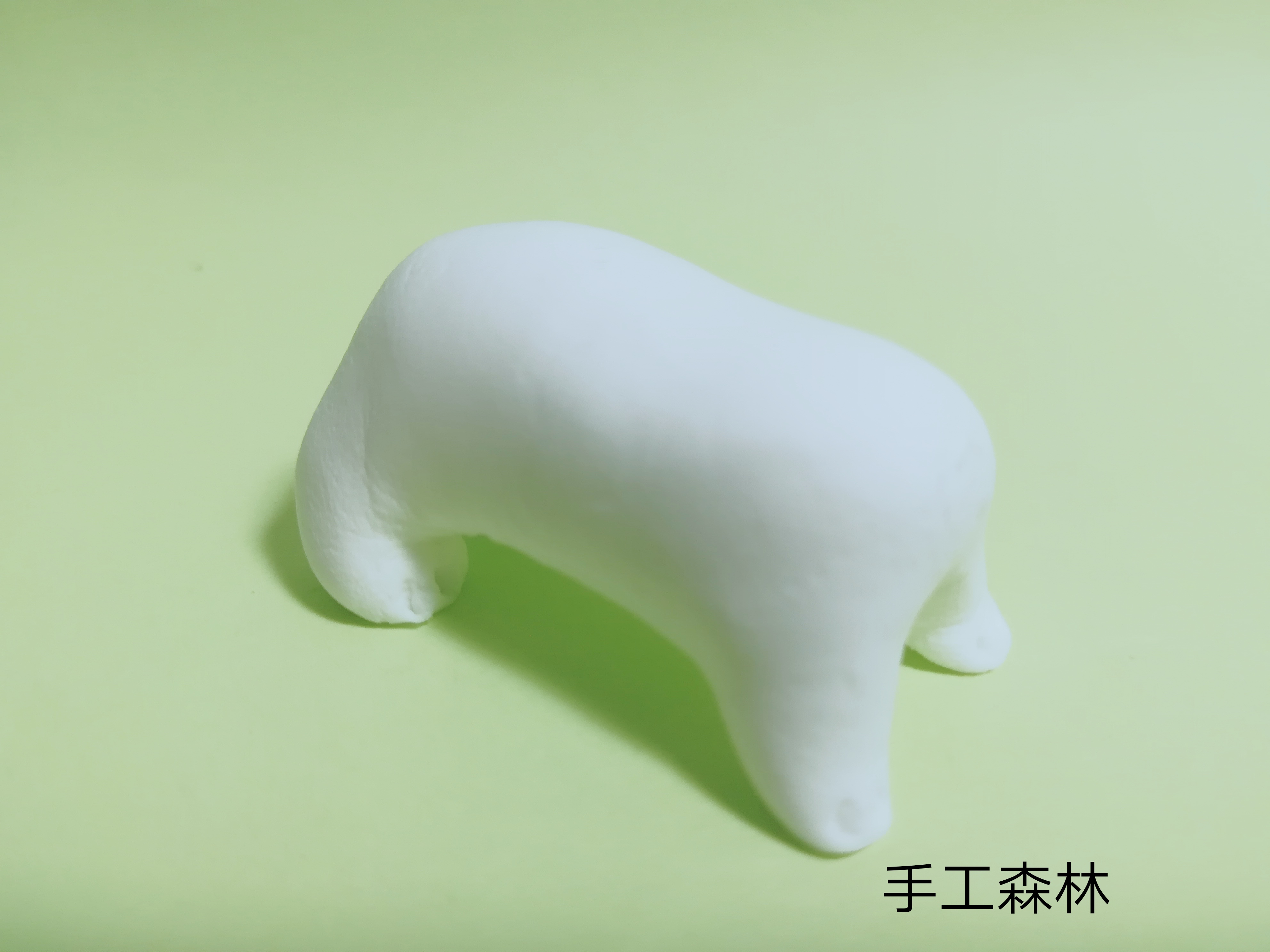 超轻粘土手工制作教程图解——小白狗