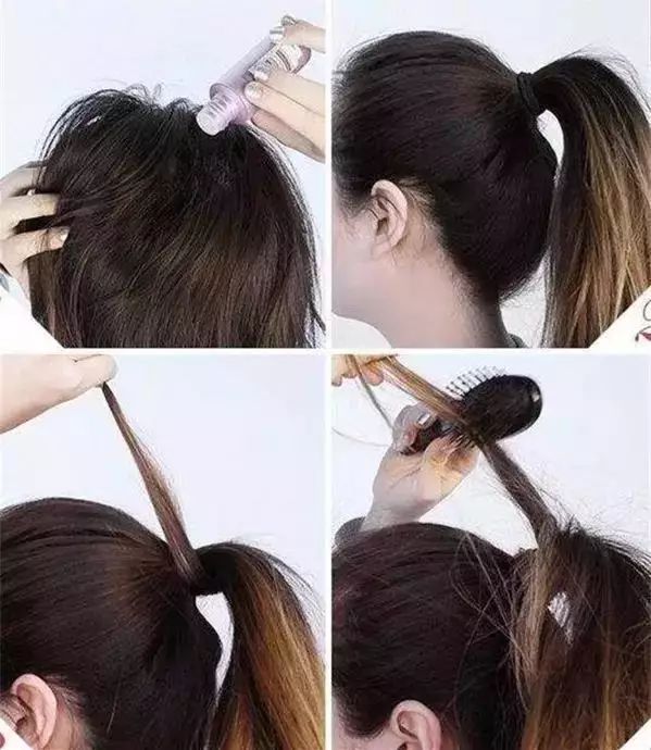 矮马尾扎发教程简单好看,你没见过的马尾扎法