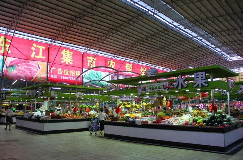 肇庆市场的景色,肇庆新开的农贸市场