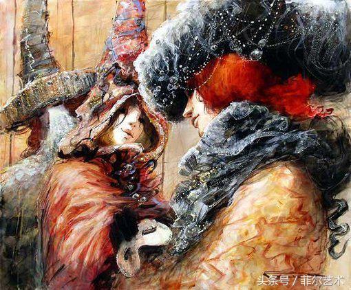 威尼斯面具——法国画家MarcelNinoPajot插画欣赏（一）