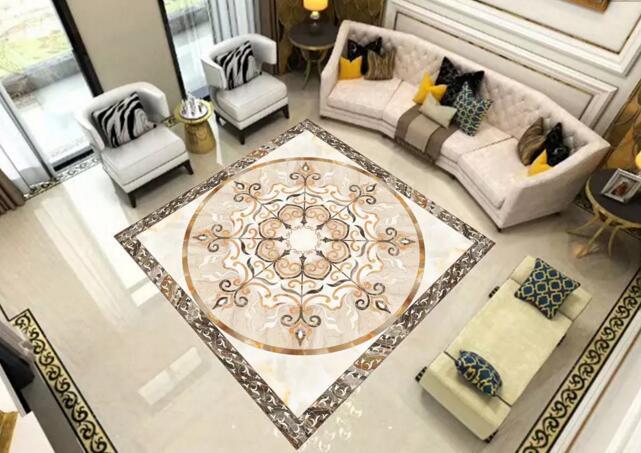 瓷砖和水刀拼花区别图,水刀拼花瓷砖效果