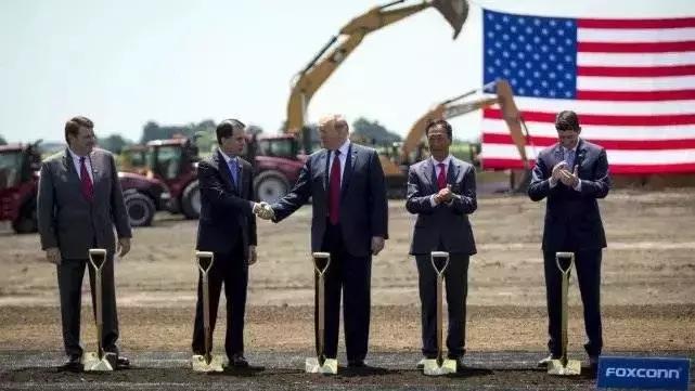 特朗普亲自出席富士康美国工厂,特朗普富士康郭台铭