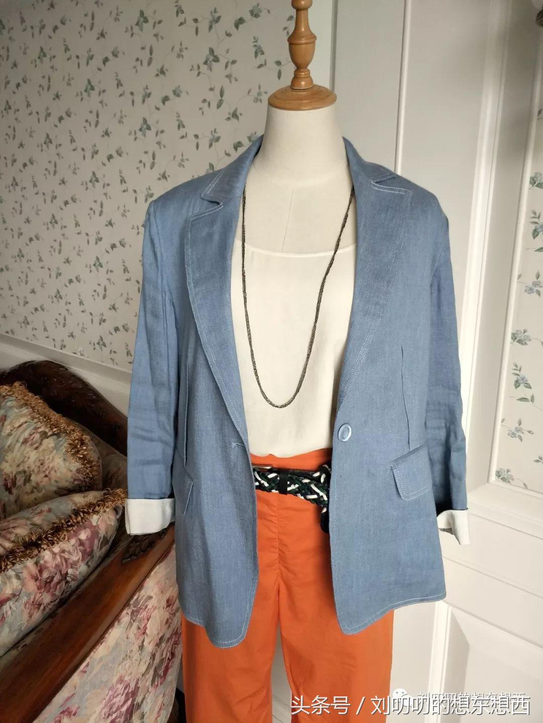 一日一Look-蓝白橘，我的夏日芬达色（二）