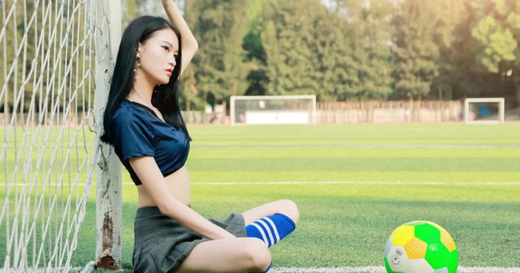 足球宝贝颜值纯享,足球宝贝身材高挑