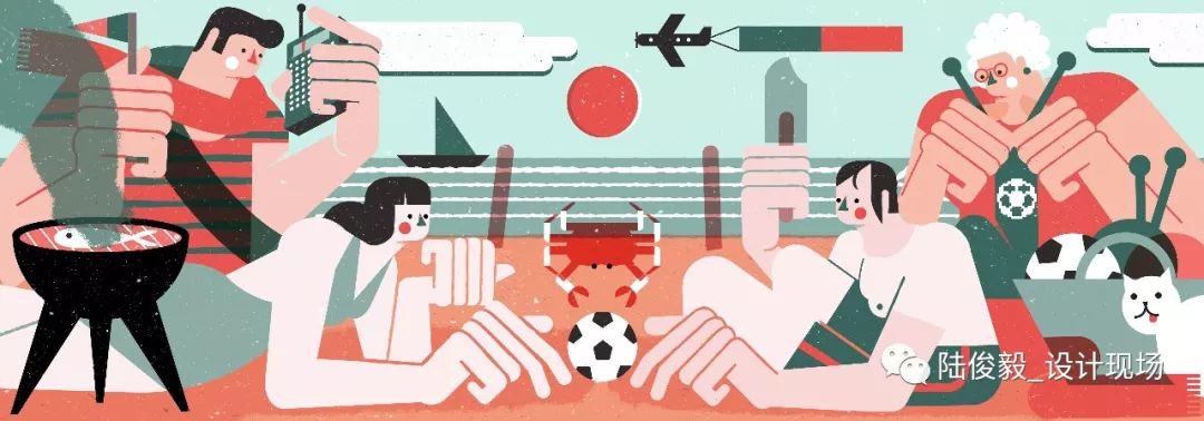 世界杯足球插画海报高清,世界杯主题手写画