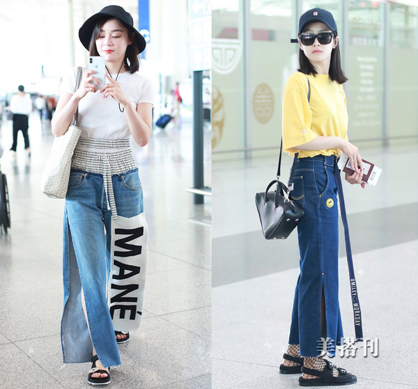夏天不透高级感阔腿裤,夏天穿阔腿裤显瘦不显屁股大