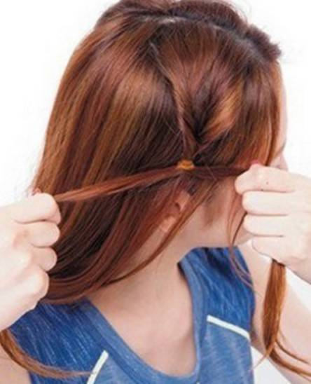 毛绒抓夹扎发教程,儿童简单扎发教程