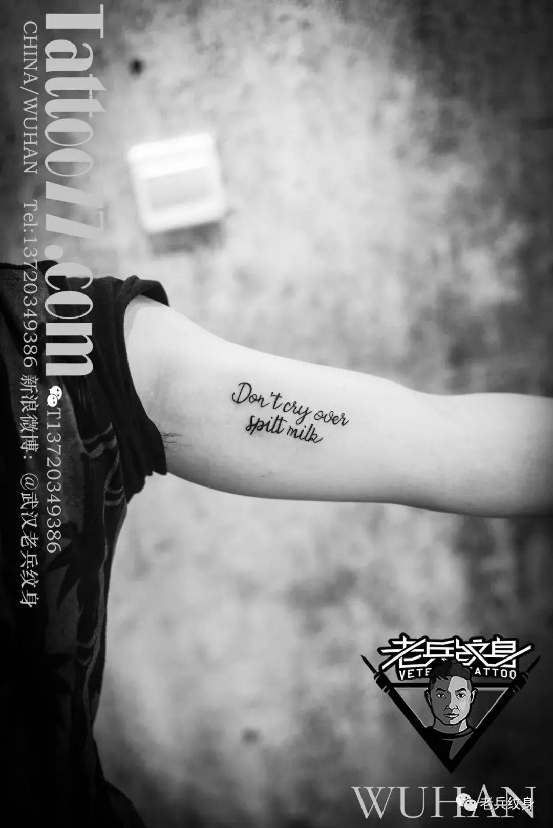 男士纹身小臂英文图案大全,美式手臂纹身图片