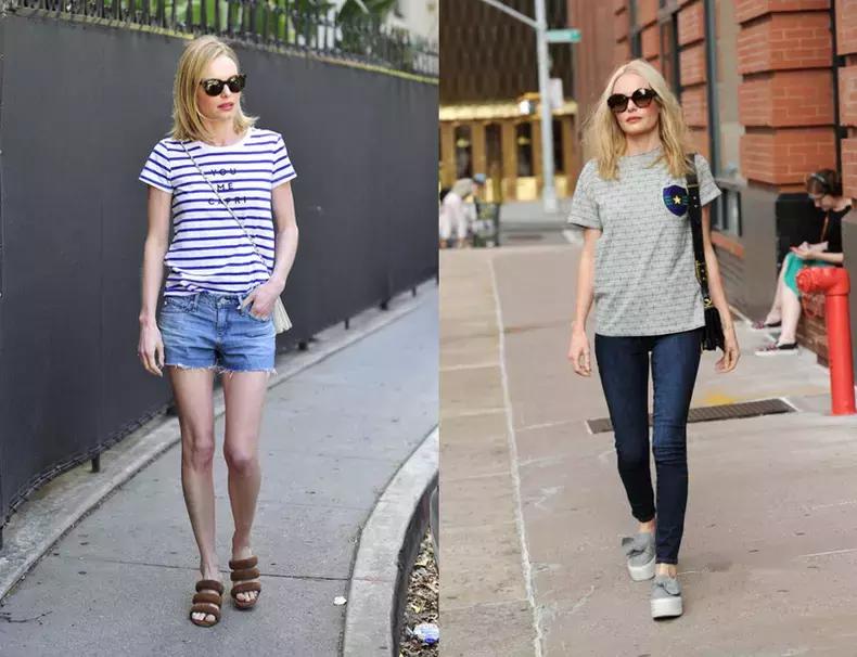 平胸五五开的身材，学穿简约风，谨记三要素