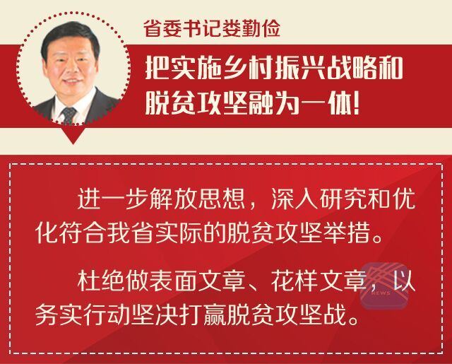 娄勤俭宿迁徐州调研脱贫攻坚:与乡村振兴融为一体系统推进